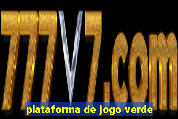 plataforma de jogo verde